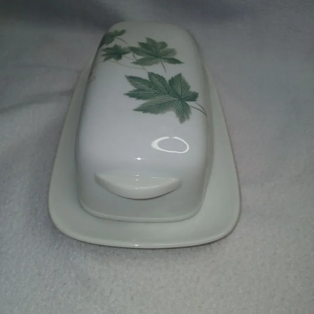 Noritake Wild Ivy Cook and Serve Covered Butter Dish Vintage Fine China